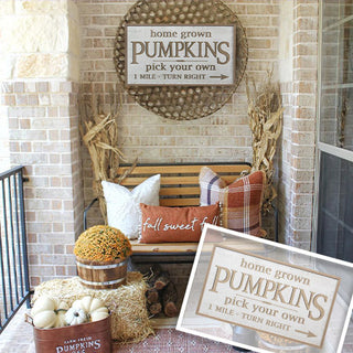 Home Grown Pumpkins Sign