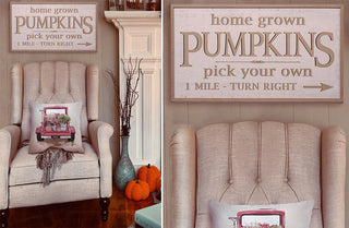 Home Grown Pumpkins Sign