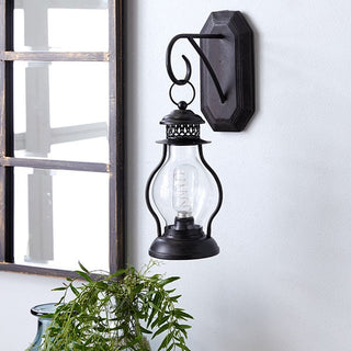 Hanging LED Lantern with Wall Bracket