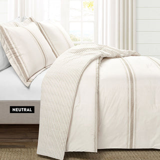 Soft Feedsack Reversible Comforter 3-Piece Set, Pick Your Size and Color