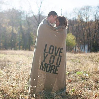 LOVE YOU MORE Throw Blanket