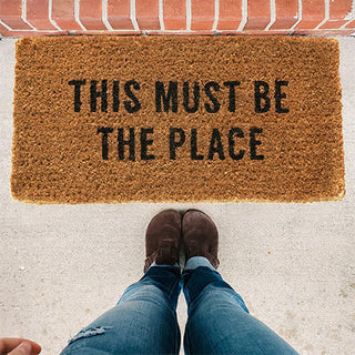 This Must Be The Place Natural Coir Doormat