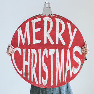 26" Merry Christmas Ornament Sign
