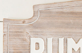 Engraved Wooden Pumpkin Patch Sign