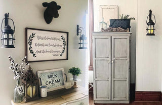 Hanging Rustic Lantern Wall Sconce