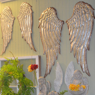 Metal Antique Angel Wings, Pick Your Size