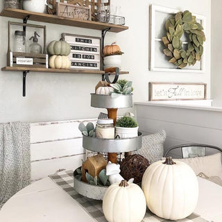 Wood Wooden Three Tier Tray Tier Tray Three Tier Stand Farmhouse