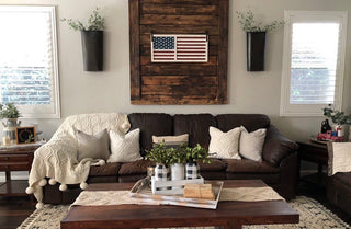 Hanging Barn Door Inspired American Flag