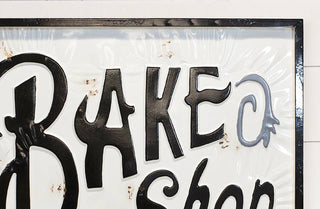 Enamel "Bake Shop" Embossed Sign