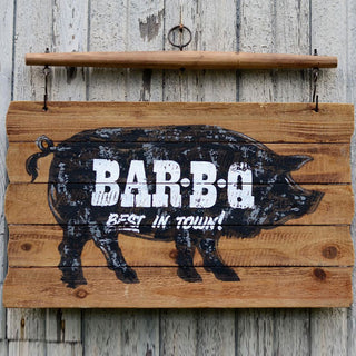 Aged Wood Bar-B-Q Sign