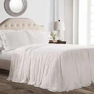 Ruffle Skirt Bedspread, Pick Your Size