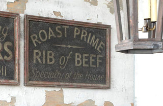 Vintage Inspired Specialty Beef Sign