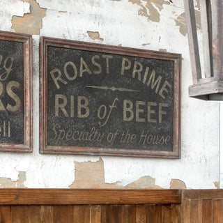 Vintage Inspired Specialty Beef Sign
