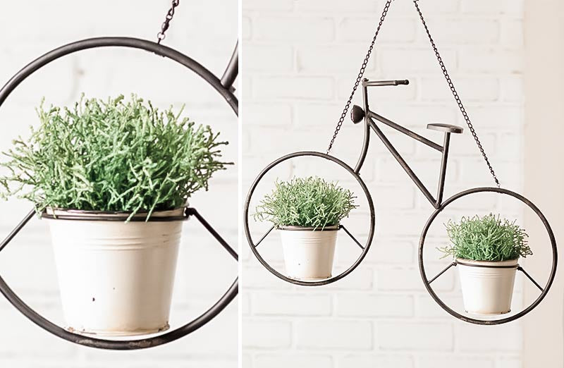 hanging bicycle planter Hanging Bicycle Planter | Farmhouse Garden
