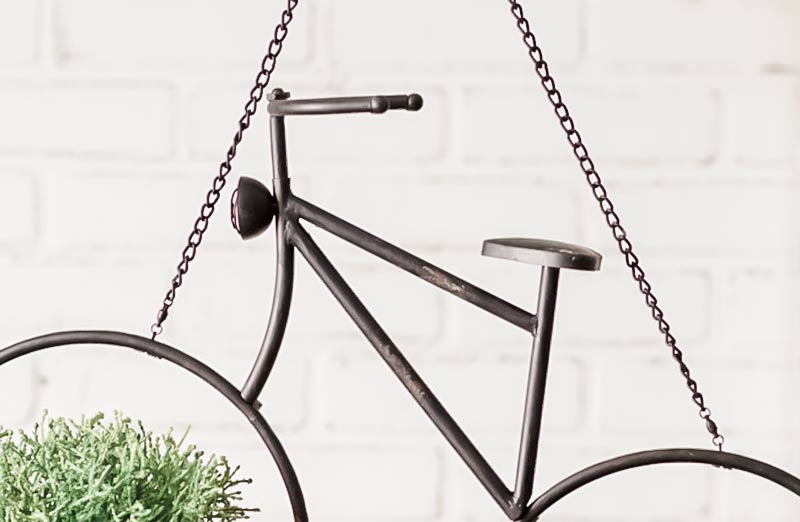 hanging bicycle planter Hanging Bicycle Planter | Farmhouse Garden