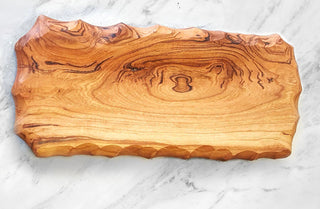 Cherry Wood Bread Board Serving Platter with Conditioner option | Handmade in USA