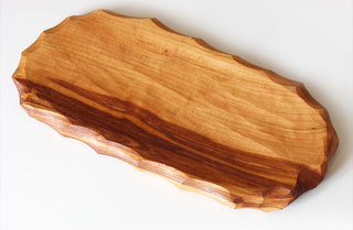 Cherry Wood Bread Board Serving Platter with Conditioner option | Handmade in USA
