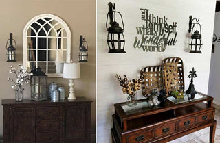 Hanging Rustic Lantern Wall Sconce