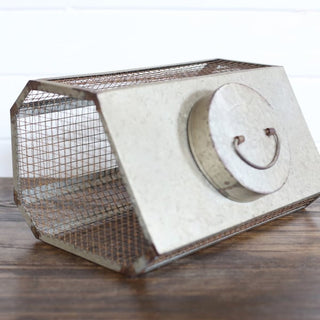 Vintage Inspired Wire Canister Basket