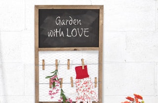 Clothespin Wooden Chalkboard