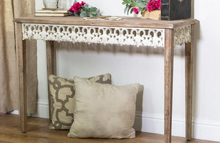 Scalloped Edged Wood Table