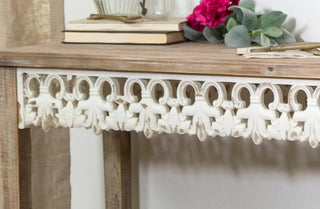 Scalloped Edged Wood Table