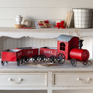 41 Inch Long Red Christmas Train