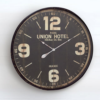 35" HUGE Distressed Union Hotel Clock