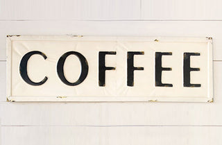 HUGE Metal Coffee Sign