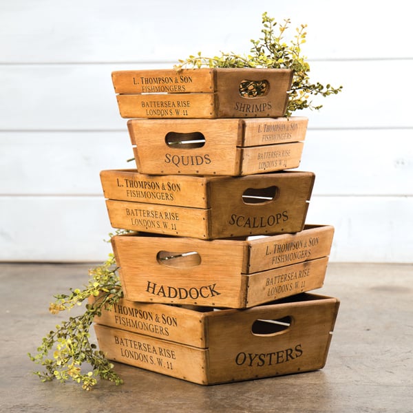 Nesting Boxes Set Wooden Nesting Crates Wooden Nesting Baskets Wooden Nesting Boxes Herb ...