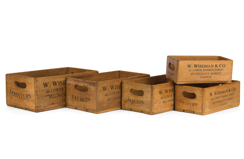 Vintage Market Crates | London Farmhouse Decor - Decor Steals