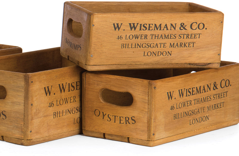 Vintage Market Crates | London Farmhouse Decor - Decor Steals