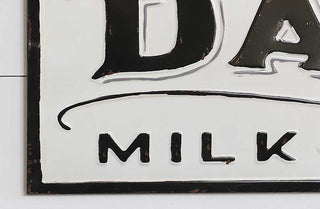 *HUGE* Embossed Dairy Sign