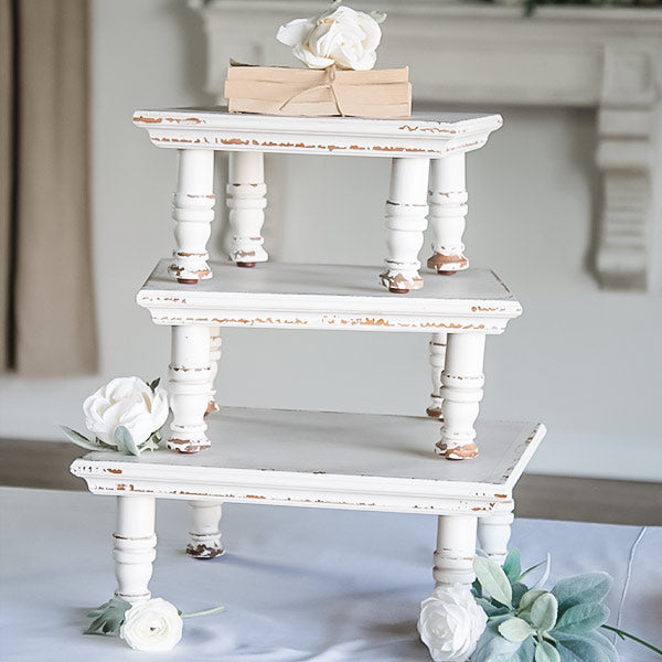 HUGE Plant Stand Risers Set of 3 | Farmhouse Cottage - Decor Steals
