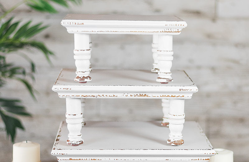 HUGE Plant Stand Risers Set of 3 | Farmhouse Cottage - Decor Steals