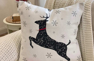 Double-Sided Deer Pillow