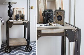 Factory Cart Side Table