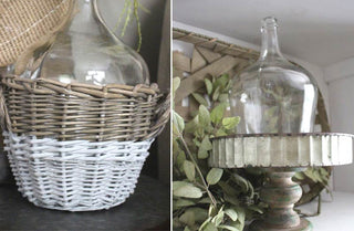 Vintage Inspired Wicker Basket DemiJohn