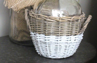 Vintage Inspired Wicker Basket DemiJohn