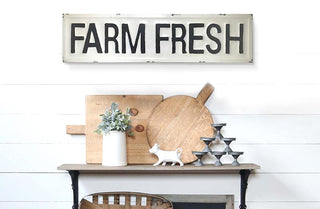 Metal Farm Fresh Sign