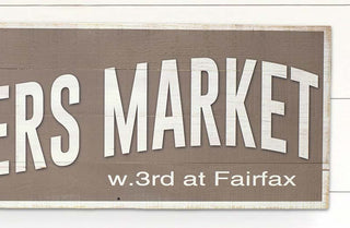 *HUUUGE* Distressed Wood "Farmer's Market" Sign