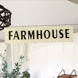 *LONG* Embossed Farmhouse Sign
