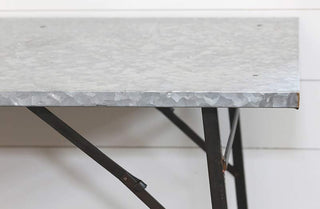 *HUGE* Distressed Galvanized Metal Table