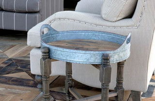 Oval Front Porch Tea Tray Table