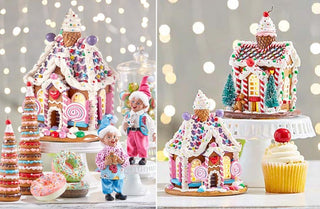 Lighted Candy Inspired Gingerbread Houses, Pick Your Style