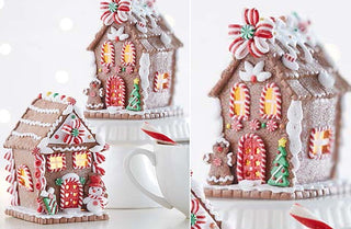 Light Up Gingerbread House, Set of 2