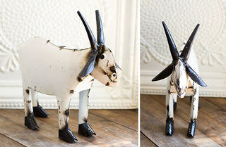 Recycled Folk Art Metal Goat