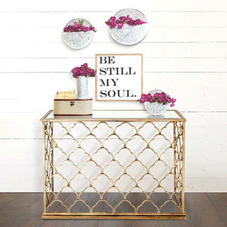 Scalloped Console Table