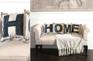 HOME Letter Pillows  Set of 4