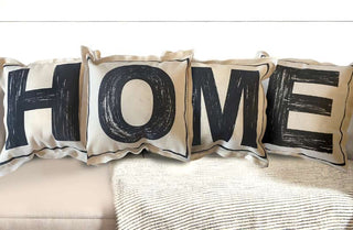HOME Letter Pillows  Set of 4